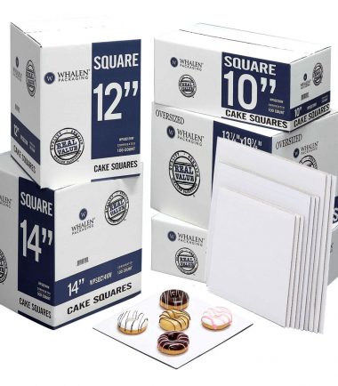 W PACKAGING - White Kraft Double Wall Square Pads - Bakery Packaging - Baker's Buddy