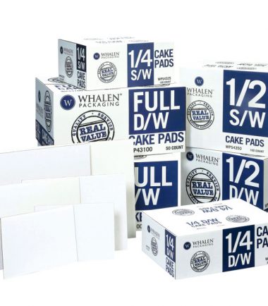 W PACKAGING - White Kraft Single Wall Cake Pads