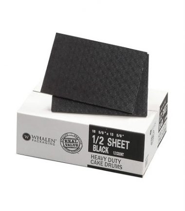 W PACKAGING - Black Sheet Drums B-Flute C-Flute - Bakery Packaging - Baker's Buddy Supplies