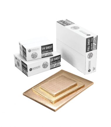 W PACKAGING - Gold Sheet Drums B-Flute C-Flute - Bakery Packaging - Baker's Buddy Supplies
