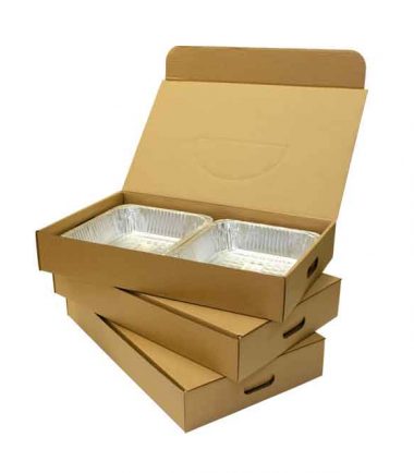 W-PACKAGING-KraftKraft-Plain-Catering-Box - Catering - Baker's Buddy Supplies