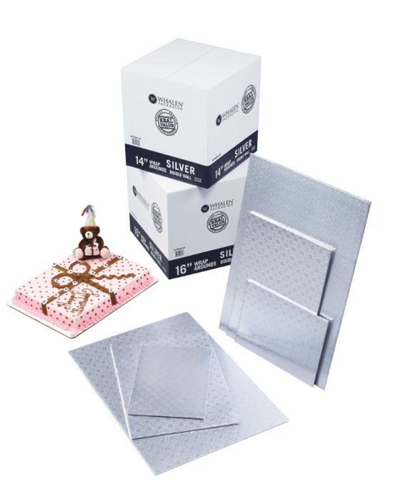 W PACKAGING - Silver Double Wall Sheet Wrap Arounds - Bakery Packaging - Baker's Buddy Supplies