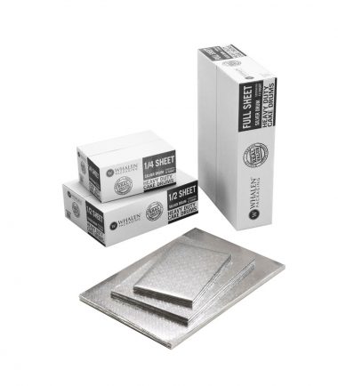 W PACKAGING - Silver Sheet Drums B-Flute C-Flute - Bakery Packaging - Baker's Buddy Supplies