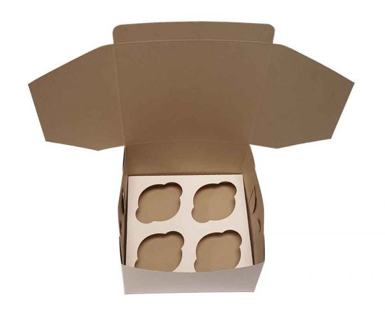 W-PACKAGING -White - Cupcake - Inserts - Bakery Packaging - Baker's Buddy Supplies