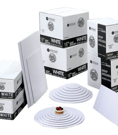 W PACKAGING - White Double Wall Sheet Wrap Arounds - Bakery Packaging - Baker's Buddy Supplies