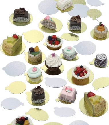 W PACKAGING - Gold/Silver Mono-Portion Pastry Pads - Baker's Buddy Supplies